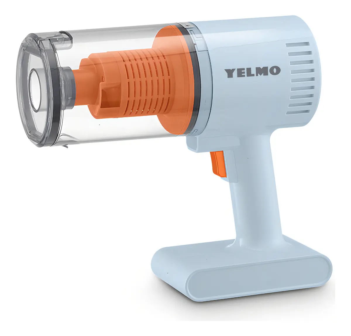 Aspiradora inalámbrica Yelmo As-3244 395ml Recargable USB - Celeste/naranja filtro HEPA