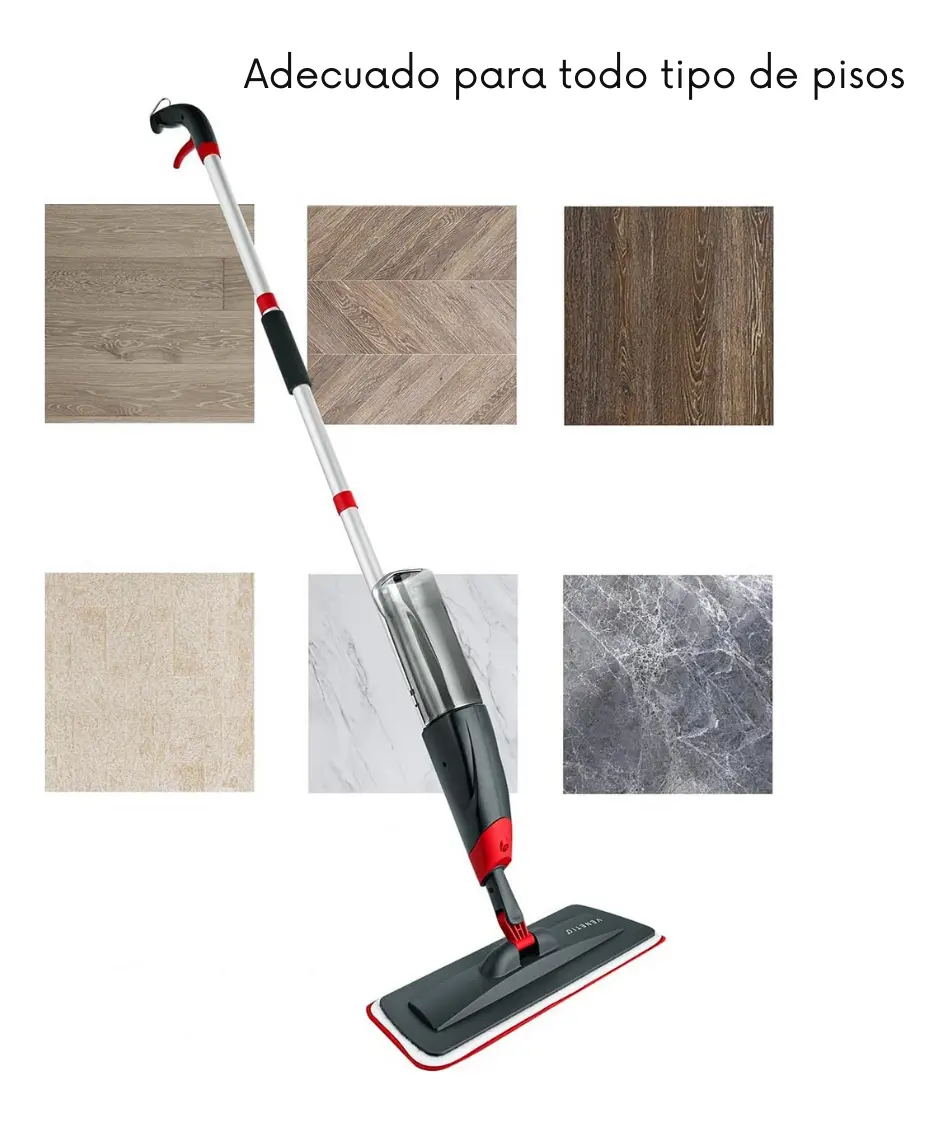 Spray Mopa Trapeador Rociador Microfibra Limpiador Piso — imagen 5