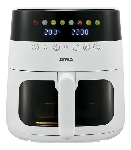 Freidora de Aire Atma FR246AWP — 6 Litros, 1,75 kW, Blanca con Ventana