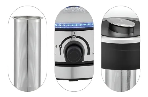 Pava Eléctrica Telefunken Pe800 Jarra Vidrio 1.8lt Mate Cafe — imagen 4