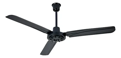 Ventilador De Techo Kent K3001 Industrial 1.2m Negro 3 Aspas Metal