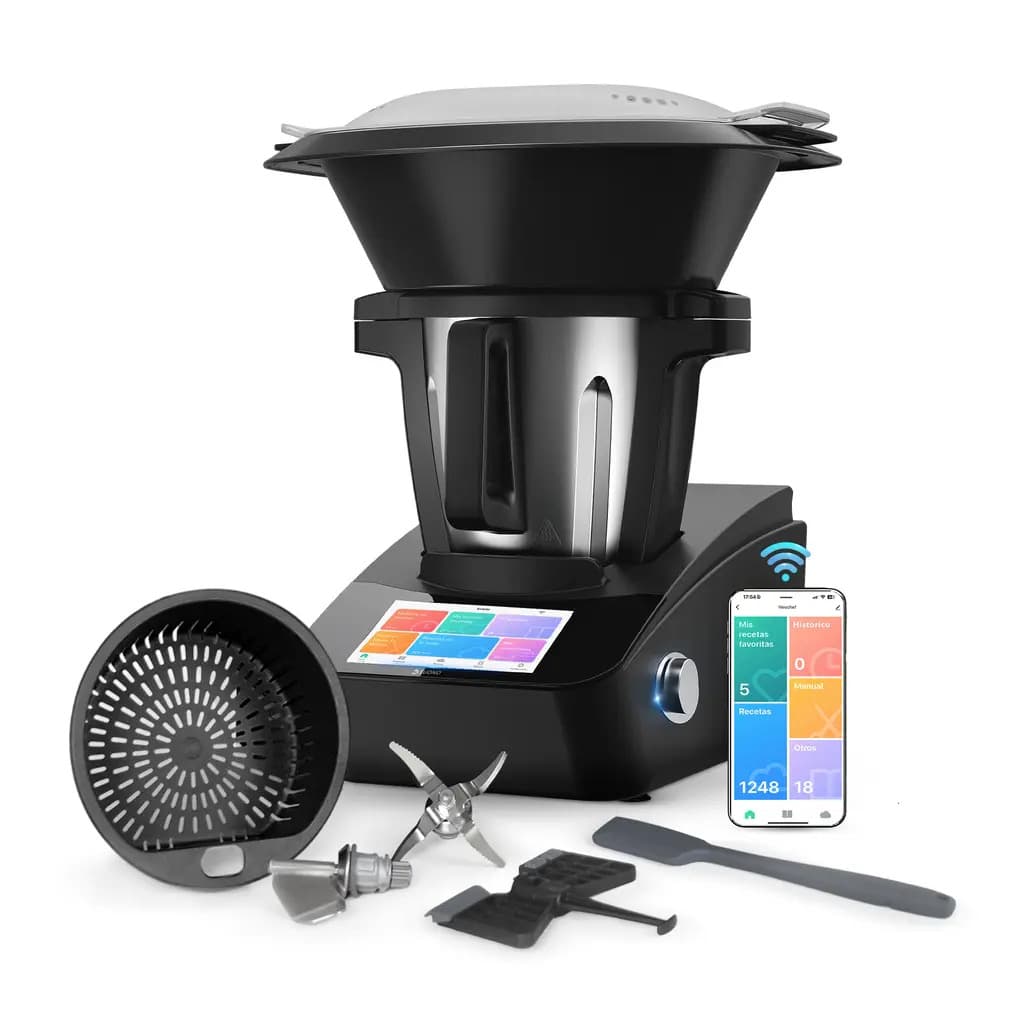 Robot De Cocina Suono Neochef Pro Digital y Accesorios 4.7l Negro