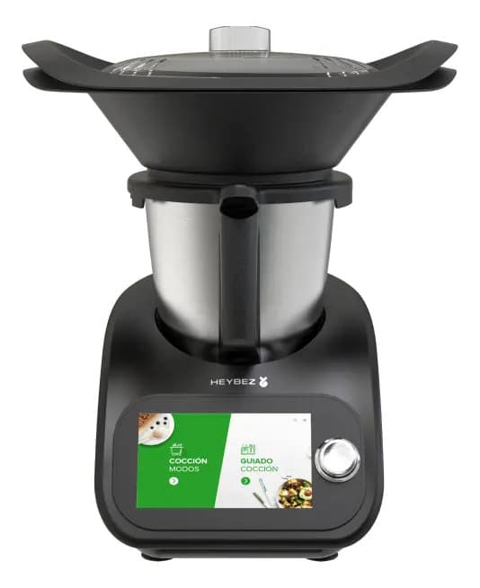 Robot De Cocina Heybez Pmix08 Negra con Vaporera