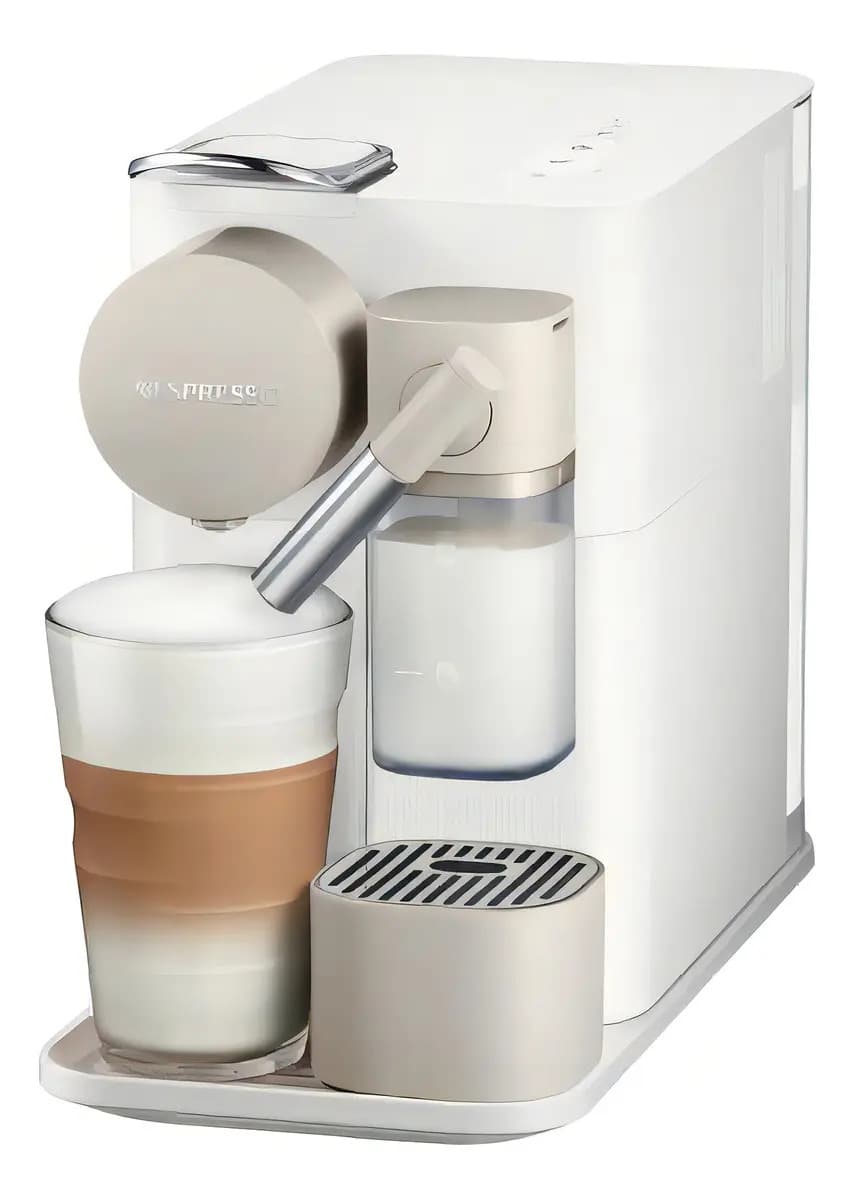 Cafetera Nespresso Lattissima One blanca con leche integrada