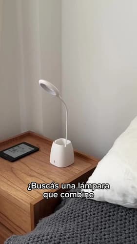 Lampara Velador Led Dakota Mesa Escritorio Flexible Dimerizable Táctil Recargable Lapicero — imagen 2