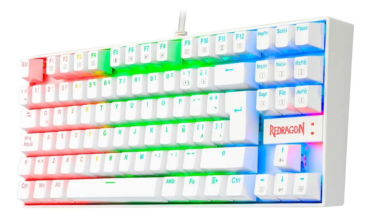 Teclado Gamer Redragon Kumara K552 Mecánico RGB Español Latinoamérica