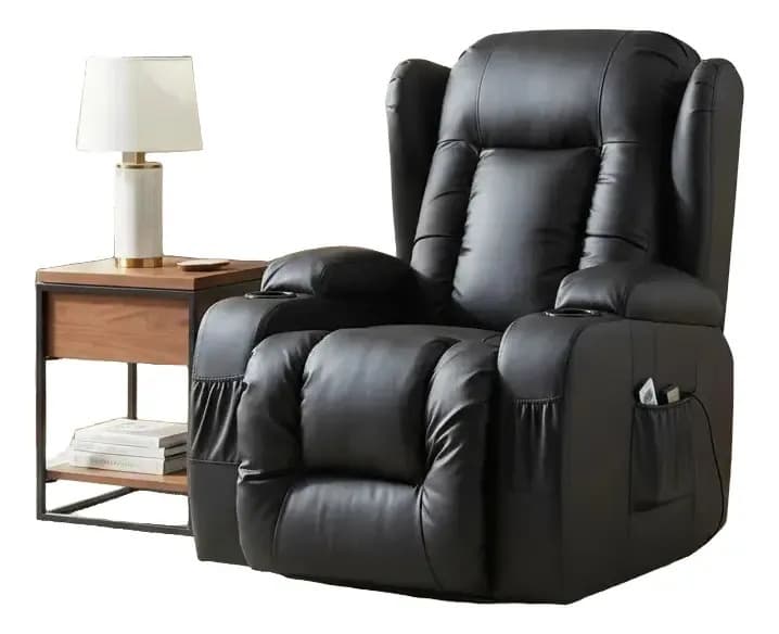 Sillon Masajeador Majestic Excalibur Manual Negro