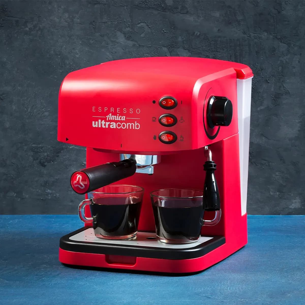 Cafetera express Ultracomb CE-6108 15 bar roja — imagen 2