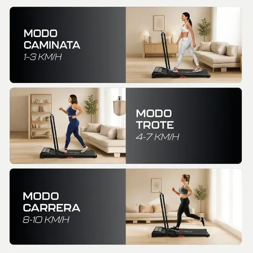 Cinta Caminadora Electrica Plegable Hidraulico 1.5 Hp G-fitness Control Inclinación 2 Niveles 90kg 10km — imagen 3