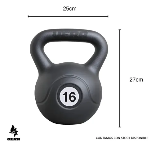 Pesa Rusa 16kg Kettlebells Pvc — imagen 2