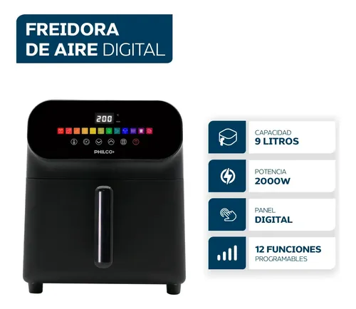 Freidora de Aire Philco FR259PH — 9 Litros, 2 kW