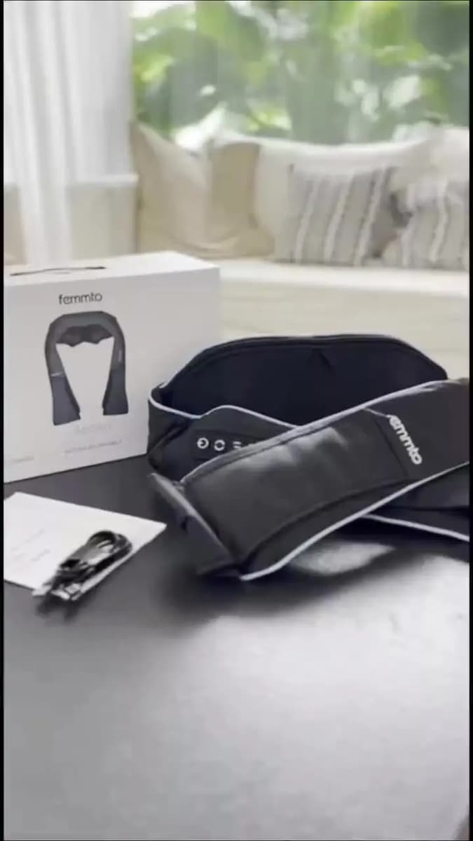 Masajeador Cervical Eléctrico Portatil Inalambrico Batería Recargable Usb Femmto Relajación Cuello Espalda Lumbar — imagen 2