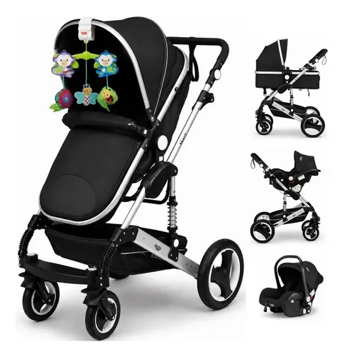 Cochecito Cosco Travel System Muum 3 en 1 — Con Huevito y Moisés