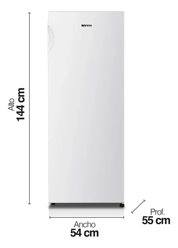Freezer Vertical Siam FSI-CV180B — 153 Litros según Ficha, Blanco, Cíclico — imagen 2