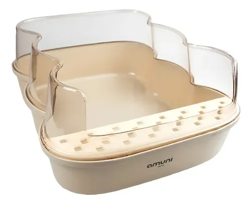 Caja Sanitaria Gatos Abierta Amuní Bandeja Sanitaria Bandeja Crema