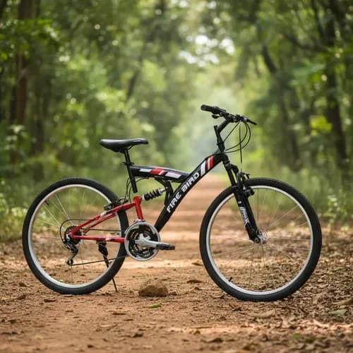 Bicicleta Mountain Bike Firebird Doble Suspension Rodado 26 Color Negro Tamaño Del Cuadro M
