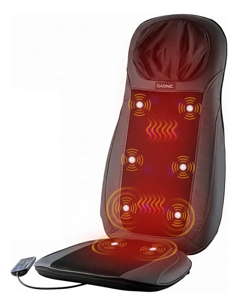 Asiento Masajeador Gadnic Acacia Shiatsu Calor y Vibración Cuello y Espalda 48W