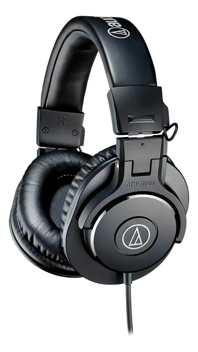 Audio Technica M30x Auriculares Cerrados Para Monitoreo Negro — imagen 2