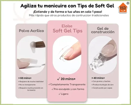 Kit Uñas Soft Gel Semipermanente Set Profesional Completo — imagen 3