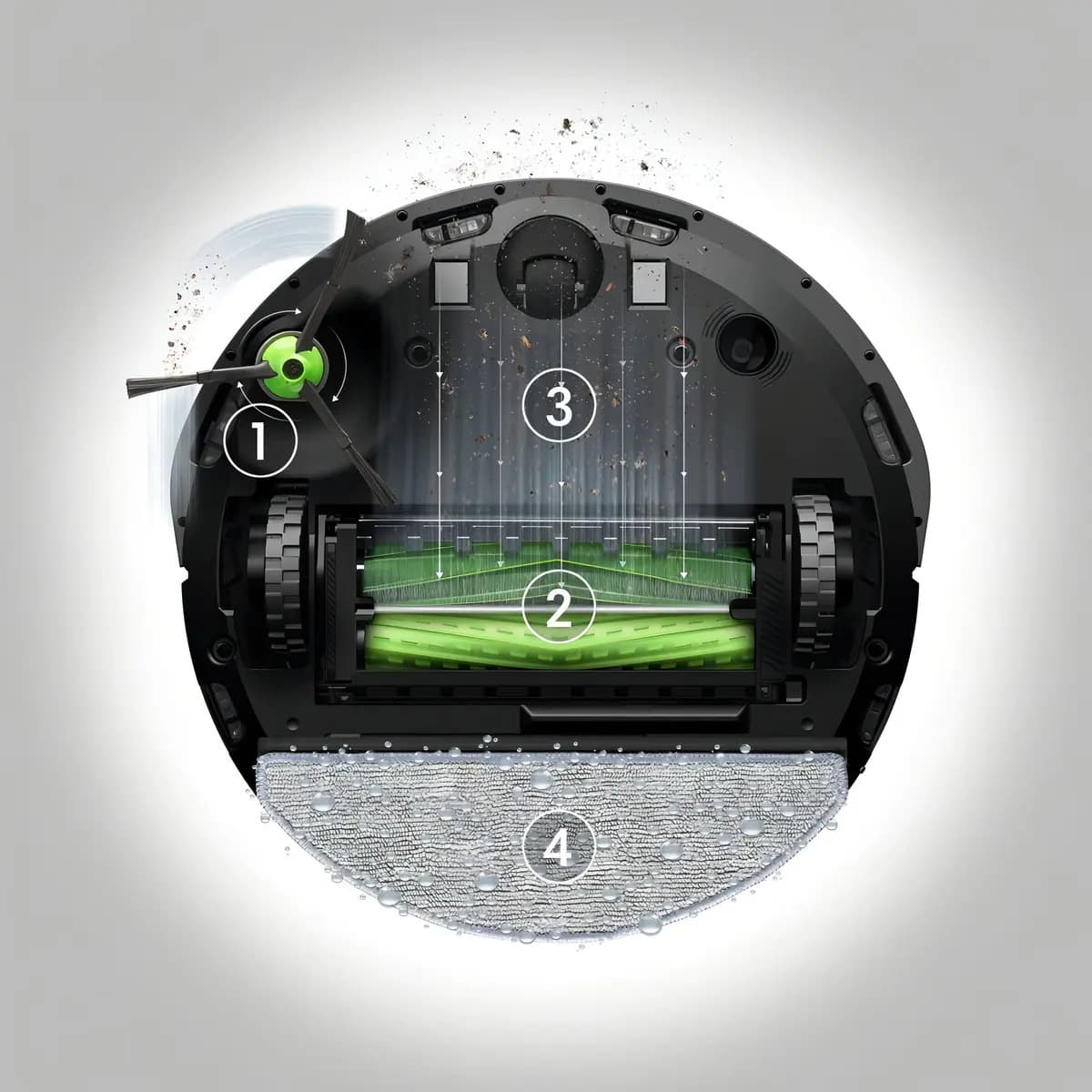 Irobot Roomba Combo I5+ - Robot Aspirador Y Trapeador De Va. Color Tejido Neutro — imagen 5
