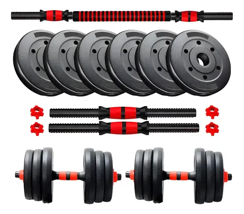 Kit de Mancuernas Ajustables BS Fit 20 kg — Con Discos y Barra