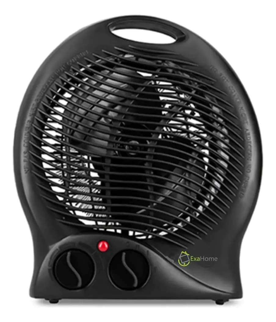 Caloventor Exahome Unico Con Termostato 2 Años De Color Negro — imagen 5