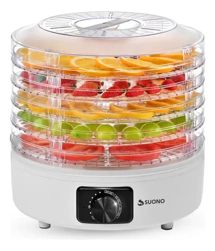 Deshidratador De Alimentos Suono 5 Bandejas Carnes Frutas Ve Color Blanco