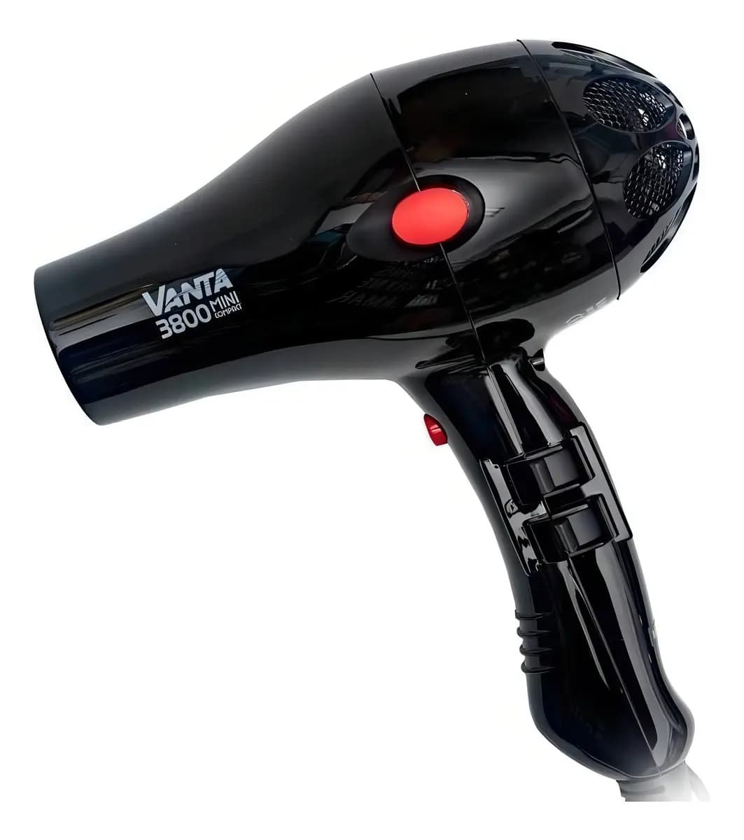 Vanta 3800 Mini Compact Secador Pelo Profesional 1800w Rojo Color Negro — imagen 4