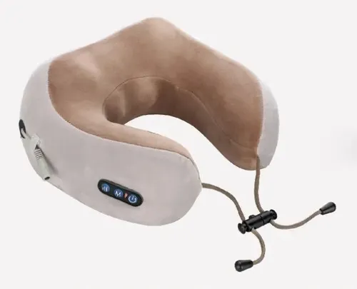 Almohada Masajeadora Eléctrica para Cuello Inalámbrica con Calor y Vibración, Recargable USB — imagen 3