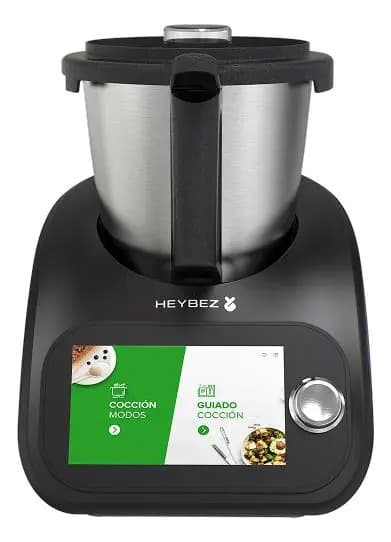 Robot De Cocina Heybez Pmix08 Negra con Vaporera — imagen 2