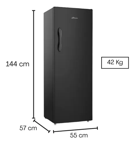 Freezer Vertical Siam FSI-CV181 — 151 Litros, Negro, 6 Cajones — imagen 2