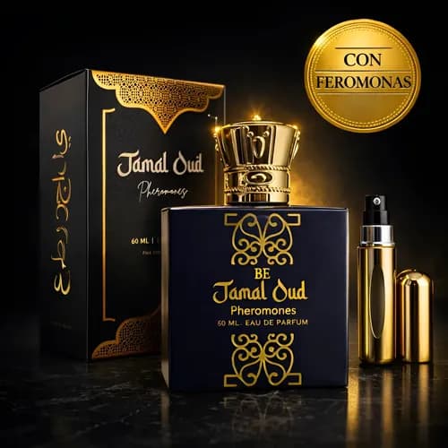 Perfume Hombre Jamal Árabe +perfumero Recargable Be Nacional