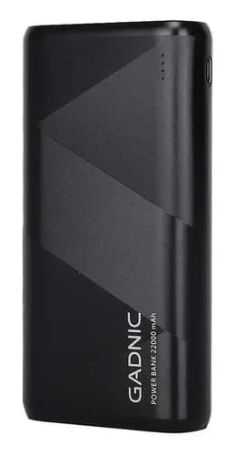 Cargador Portátil Gadnic Power Bank 20000mah 2 Usb Color Negro Carga Rápida
