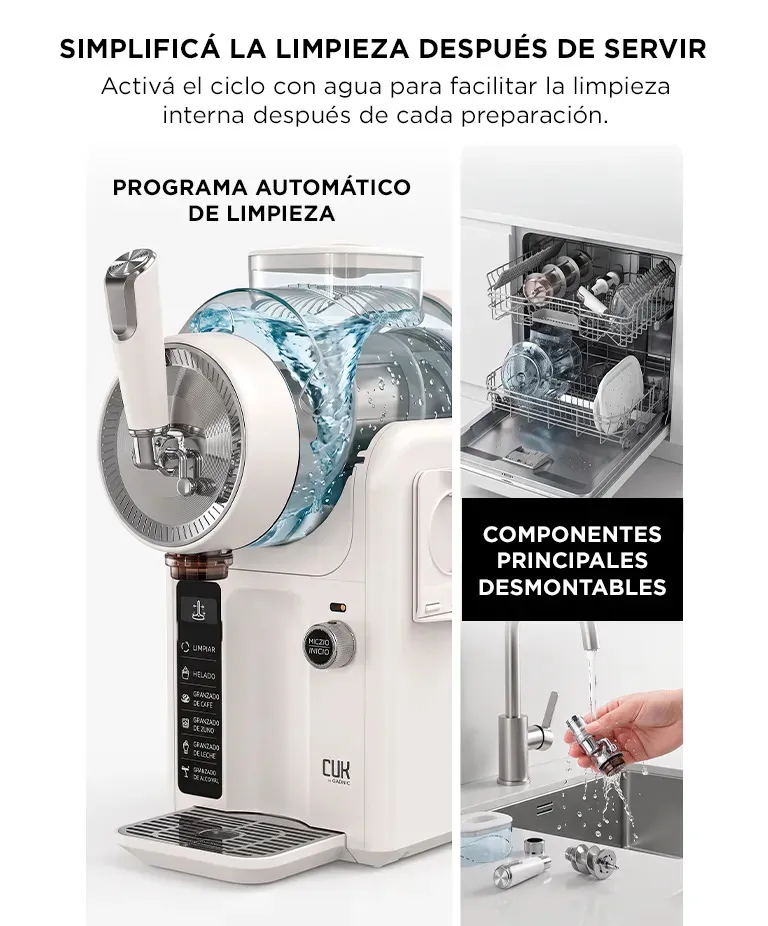Máquina de Granizados y Helado CUK by Gadnic MHELA011 — 2 L, Compresor — imagen 5