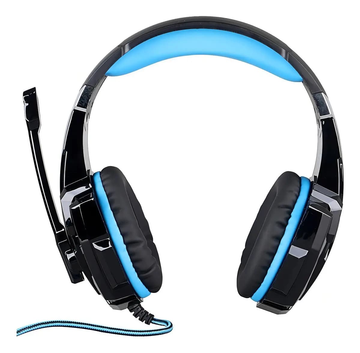Auriculares Gamer Kotion Each G9000 Negro y Azul con Luz LED — imagen 2
