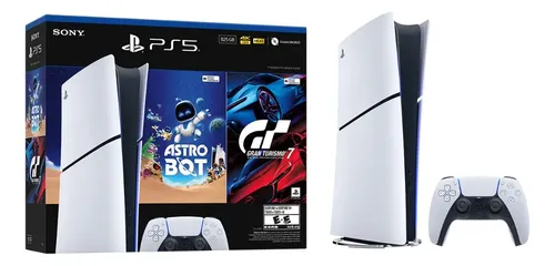 Consola PS5 Digital + Astro Bot + Gran Turismo 7