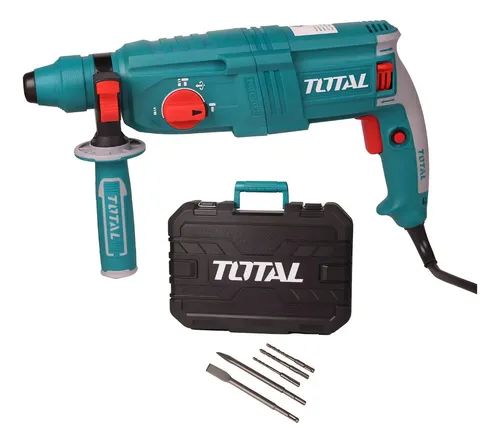 Rotomartillo TOTAL 800 W SDS Plus — Con Maletín y Accesorios