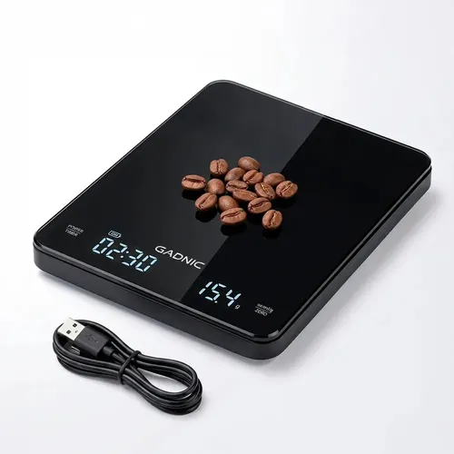 Balanza De Cocina Gadnic De Alta Precisión 0,1g Capacidad Máxima 3000 g Pantalla Digital Táctil Carga USB