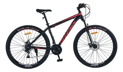 Bicicleta Mtb Overtech R29 Q5 21v Freno A Disco Negro/Rojo Talle L