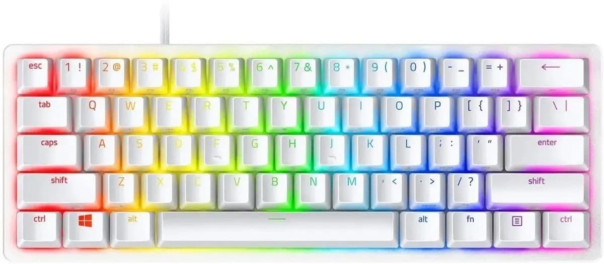 Teclado Gamer Razer Huntsman Mini 60% Óptico RGB Mercury — imagen 2