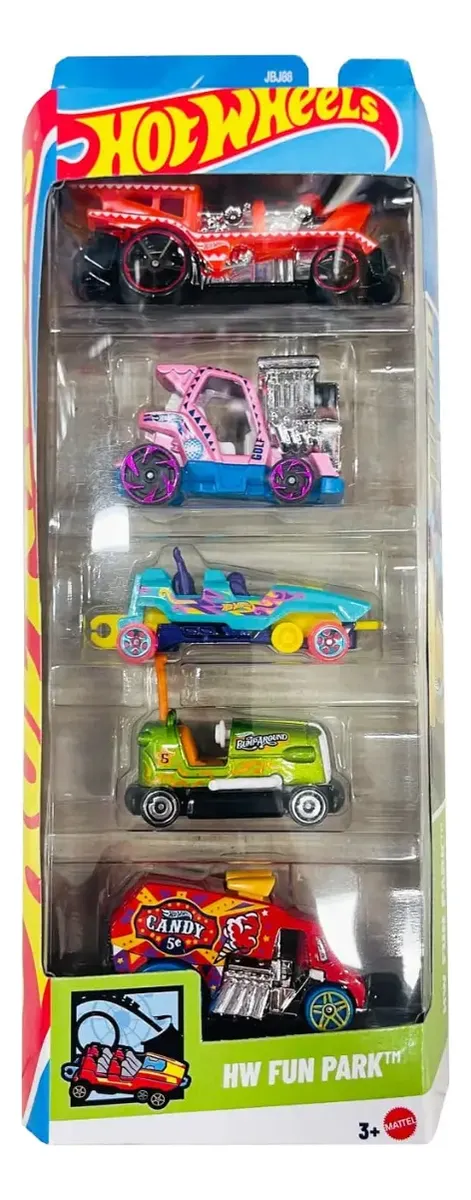 Hot Wheels Pack Por 5 Unidades: Surtido Original Mattel, Escala 1:64