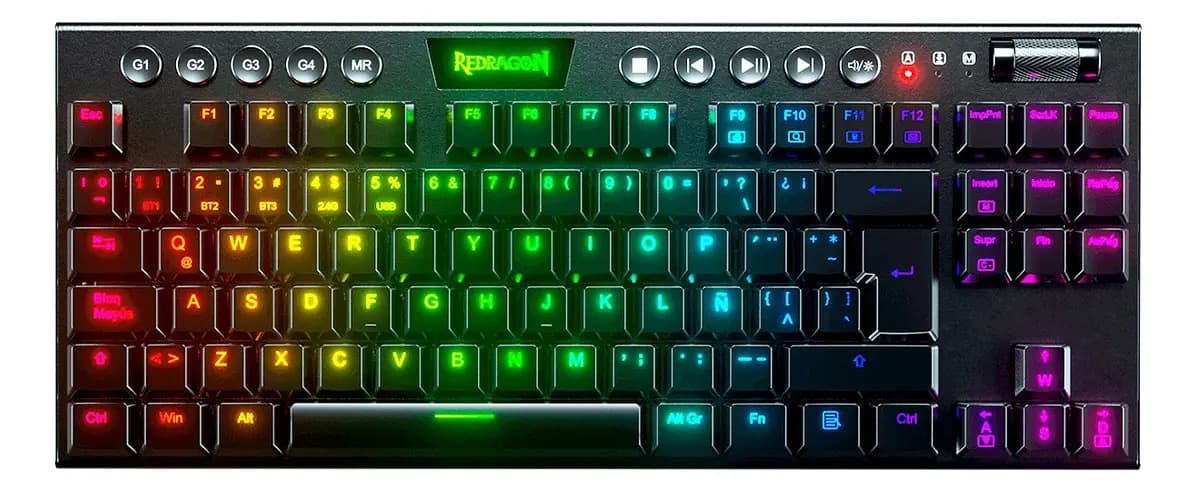 Teclado Gamer Redragon K622 Horus TKL Switch Red Español — imagen 2