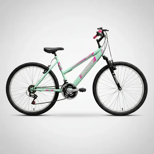 Bic. Mtb Dama Rodado 26 Con Suspensión 18 Vel Hoko - Envio