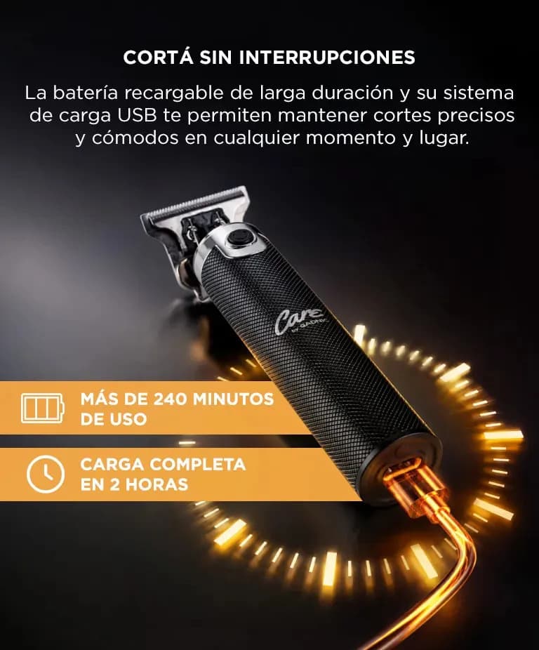 Cortadora Pelo Gadnic Patillera Profesional Recargable Inalambrica — imagen 3
