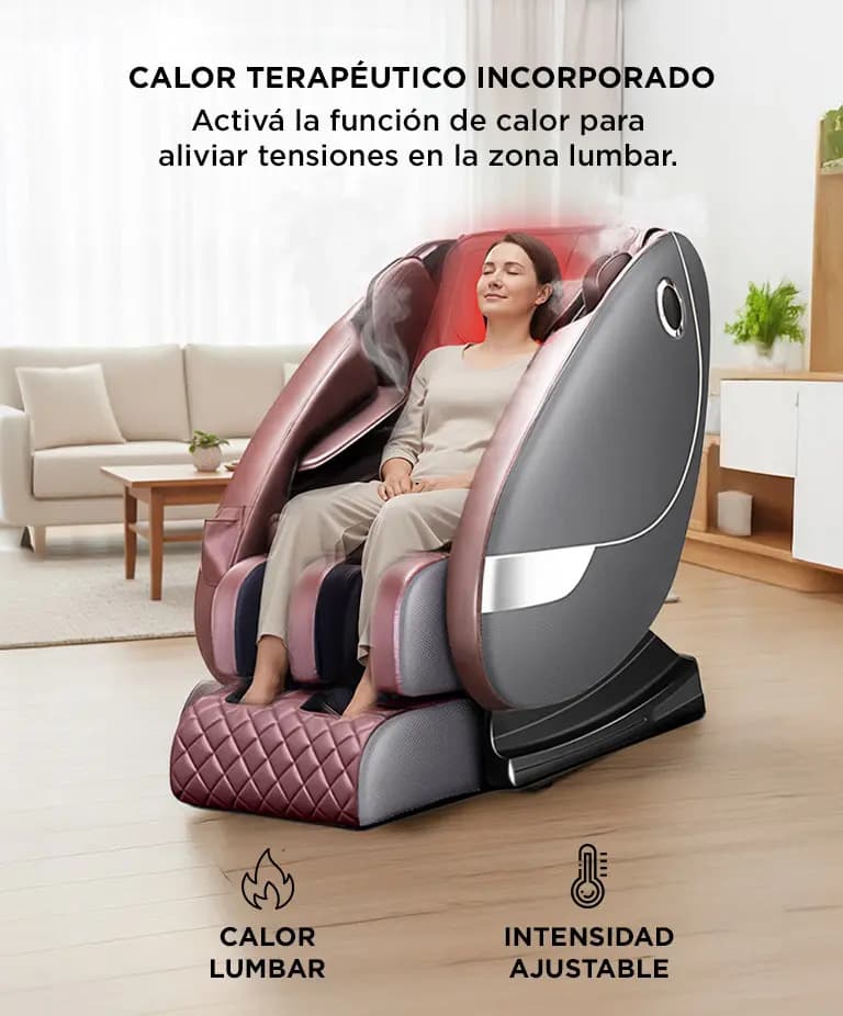Sillón Masajeador Gadnic Titanium L Shape 20 Programas 22 Airbags Zero Gravity 180 Grados BT Parlantes Terapia Calor 90W — imagen 4