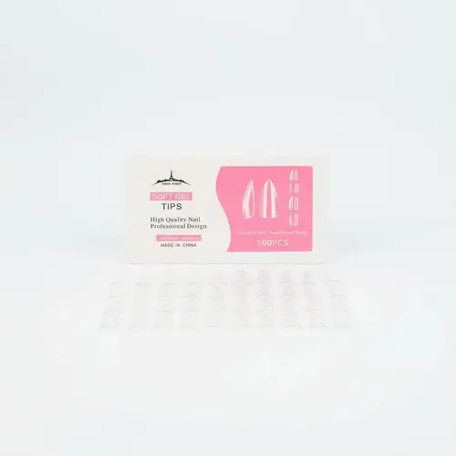 Tips Soft Gel Almendra Paris Night X500 En Caja — imagen 3