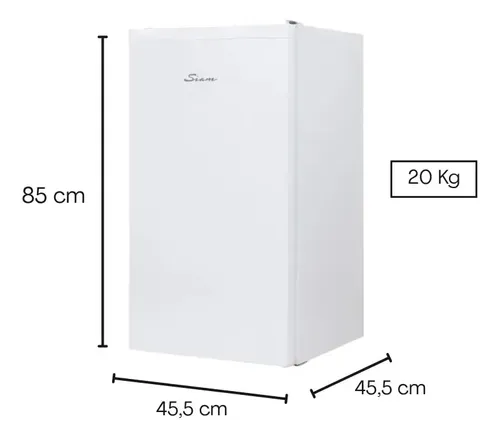 Freezer Vertical Siam FSI-CV065B — 65 Litros, Blanco, 45,5 cm de Ancho — imagen 2