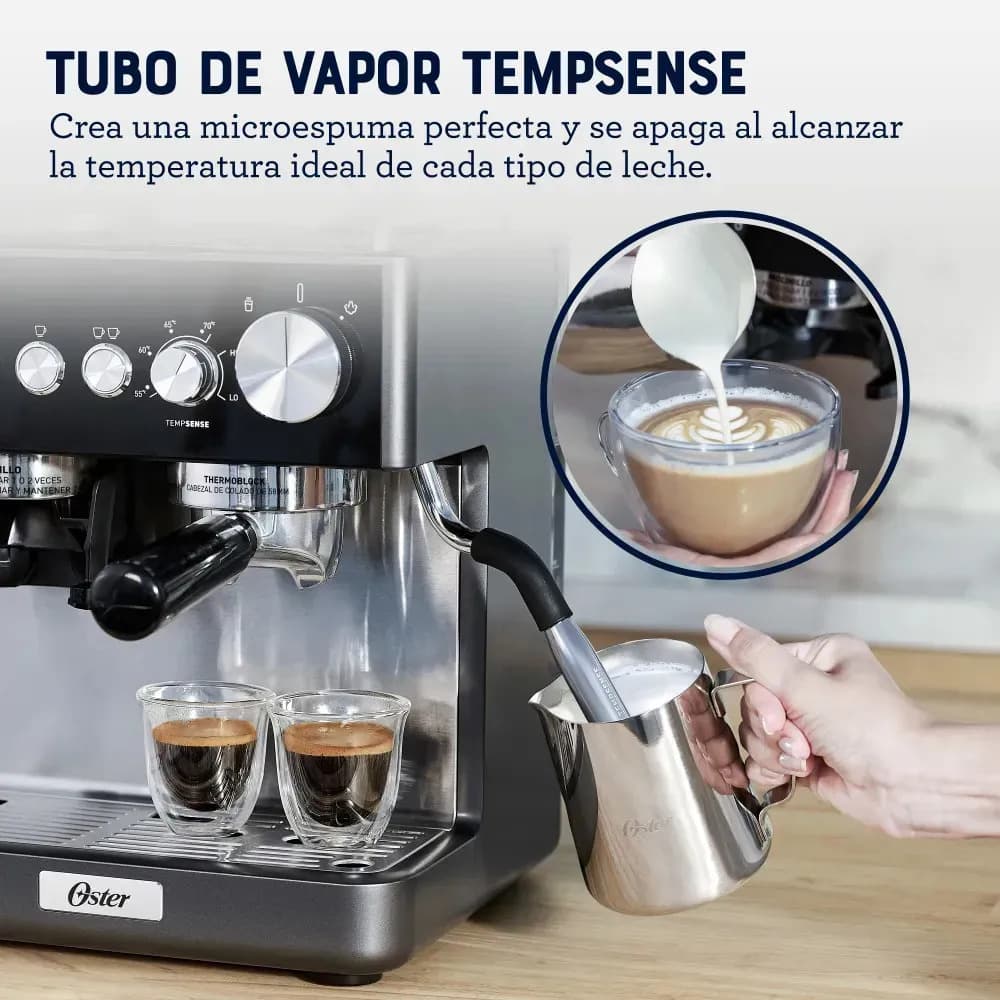 Cafetera espresso Oster Perfect Brew EM7301 con molinillo — imagen 2