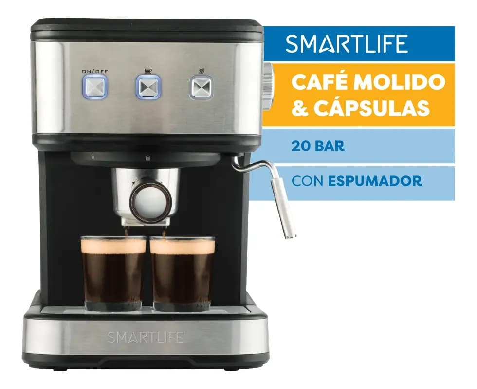 Cafetera express Smartlife SL-EC8501 20 bares con espumador — imagen 2