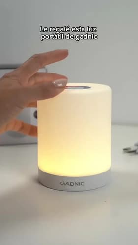 Velador Gadnic NI70 — Luz de Noche LED 7 Colores Recargable 24hs — imagen 2